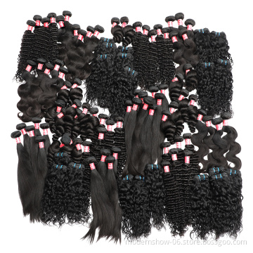 Cuticle aligned hair factory wholesale 10a unprocessed mink Brazilian  613 virgin human hair vendors hair bundles